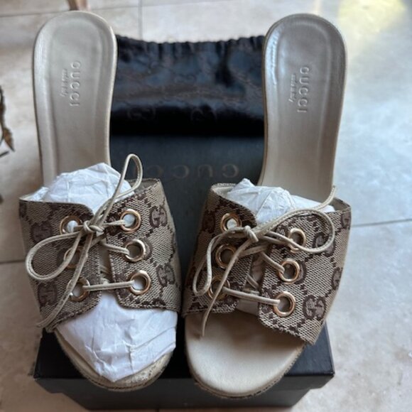 Gucci Wedges Size 6 - Picture 1 of 5